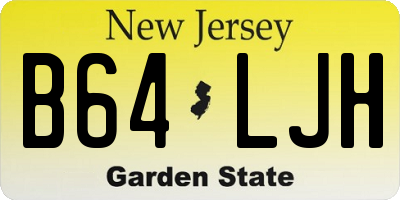 NJ license plate B64LJH