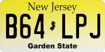 NJ license plate B64LPJ