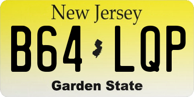 NJ license plate B64LQP