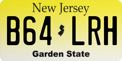 NJ license plate B64LRH