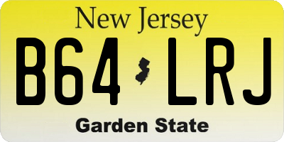 NJ license plate B64LRJ