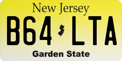 NJ license plate B64LTA