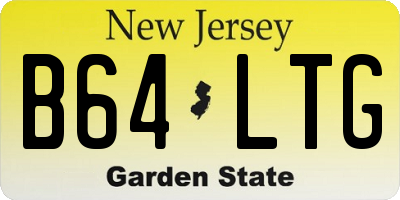 NJ license plate B64LTG