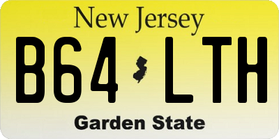NJ license plate B64LTH