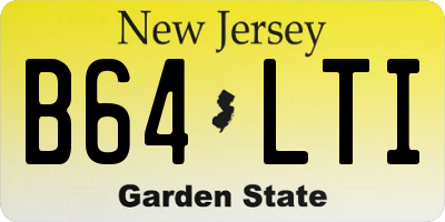 NJ license plate B64LTI