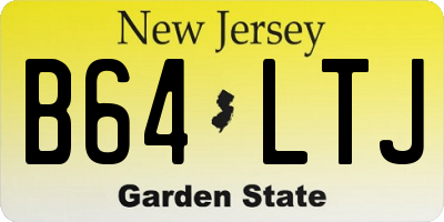 NJ license plate B64LTJ