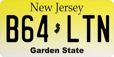 NJ license plate B64LTN