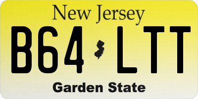 NJ license plate B64LTT