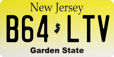 NJ license plate B64LTV