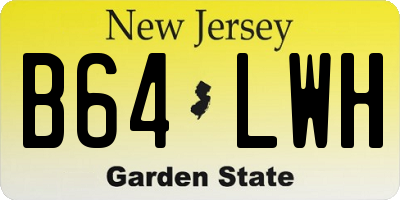 NJ license plate B64LWH