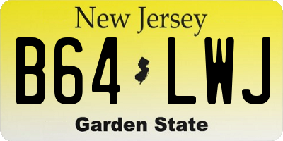 NJ license plate B64LWJ