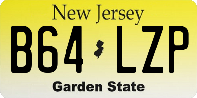 NJ license plate B64LZP