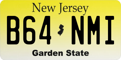 NJ license plate B64NMI