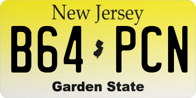 NJ license plate B64PCN