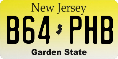 NJ license plate B64PHB