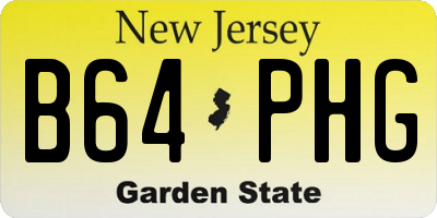 NJ license plate B64PHG