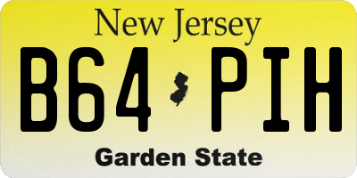 NJ license plate B64PIH