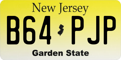 NJ license plate B64PJP
