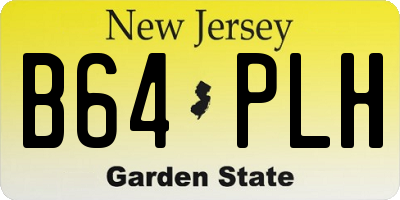 NJ license plate B64PLH