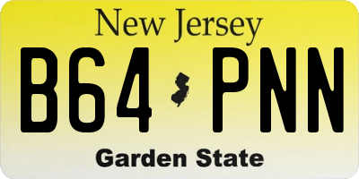 NJ license plate B64PNN