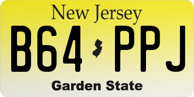 NJ license plate B64PPJ