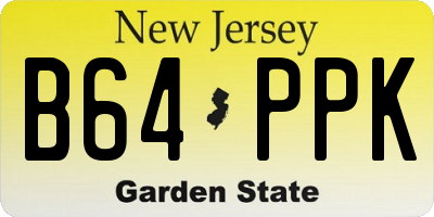 NJ license plate B64PPK
