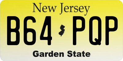 NJ license plate B64PQP