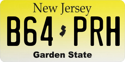 NJ license plate B64PRH
