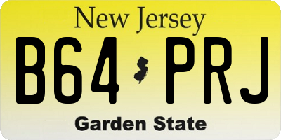NJ license plate B64PRJ