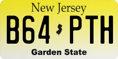 NJ license plate B64PTH