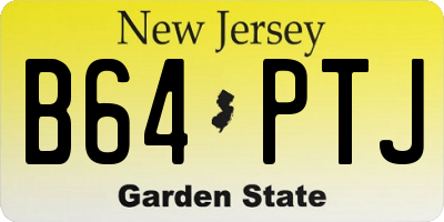 NJ license plate B64PTJ