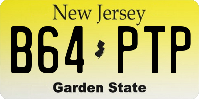 NJ license plate B64PTP
