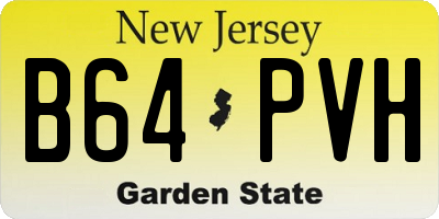 NJ license plate B64PVH