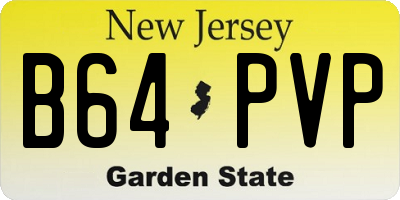 NJ license plate B64PVP