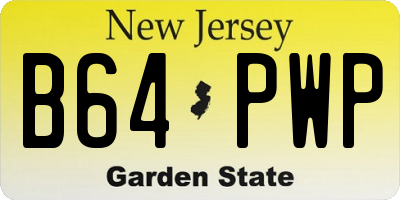 NJ license plate B64PWP