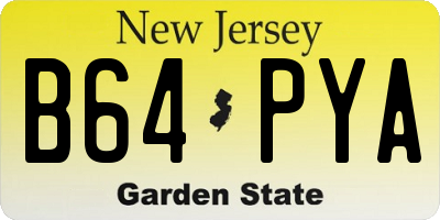 NJ license plate B64PYA