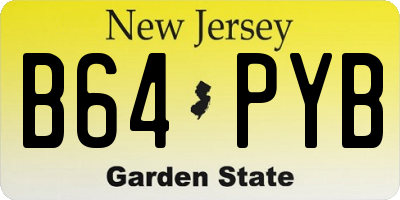 NJ license plate B64PYB