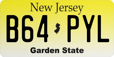 NJ license plate B64PYL
