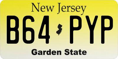 NJ license plate B64PYP
