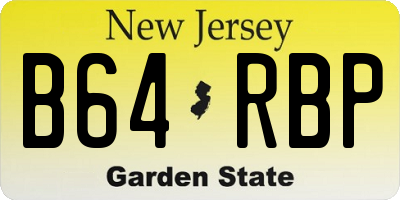 NJ license plate B64RBP