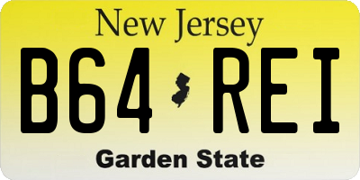 NJ license plate B64REI