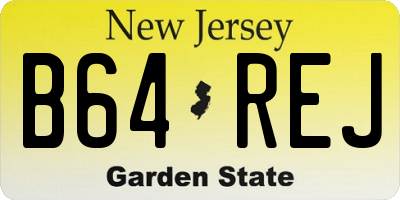 NJ license plate B64REJ