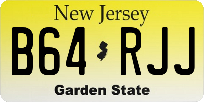 NJ license plate B64RJJ