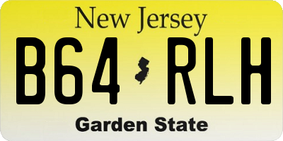 NJ license plate B64RLH