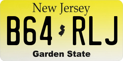 NJ license plate B64RLJ