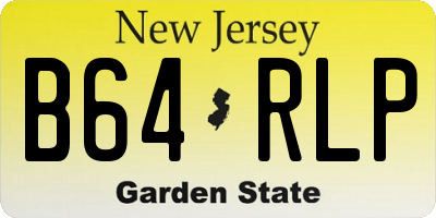 NJ license plate B64RLP