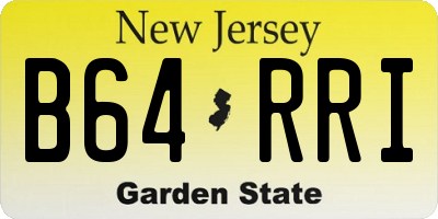 NJ license plate B64RRI