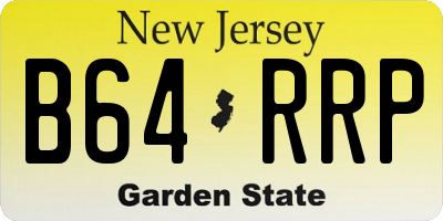 NJ license plate B64RRP