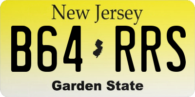 NJ license plate B64RRS