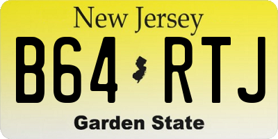 NJ license plate B64RTJ